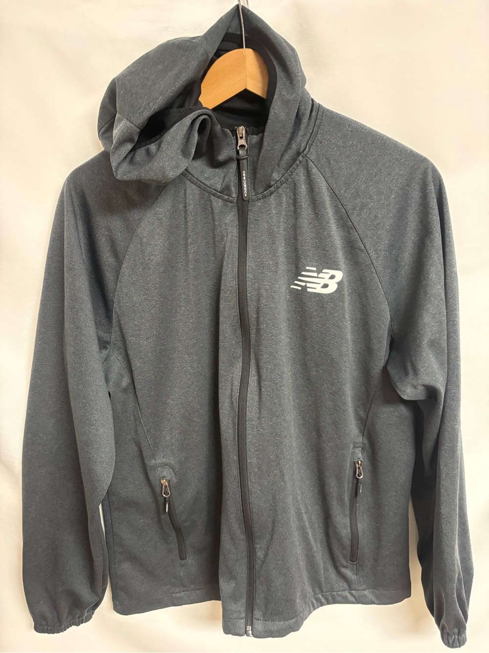 New Balance Black Hooded Zip Jacket